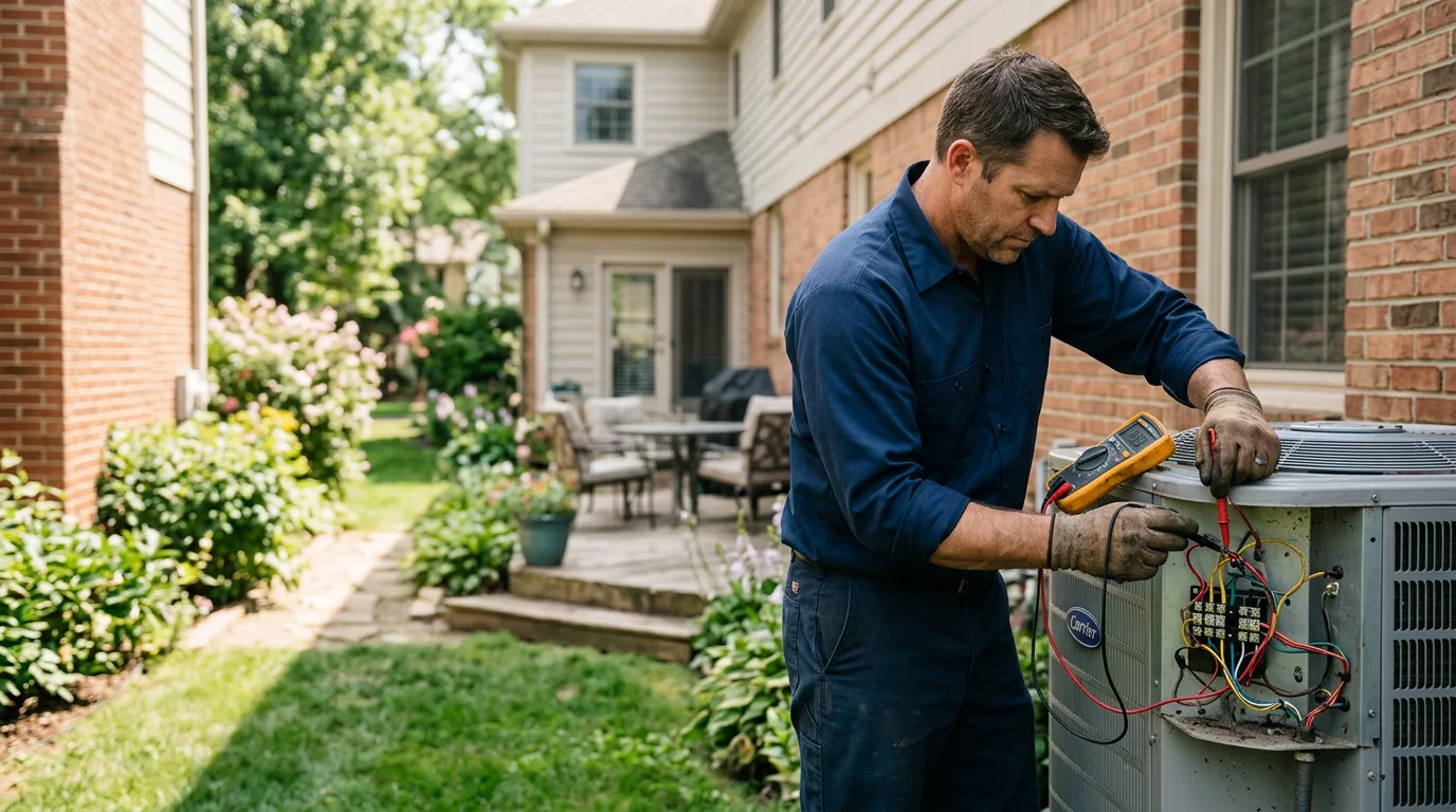 HVAC technician working near Rossville, TN